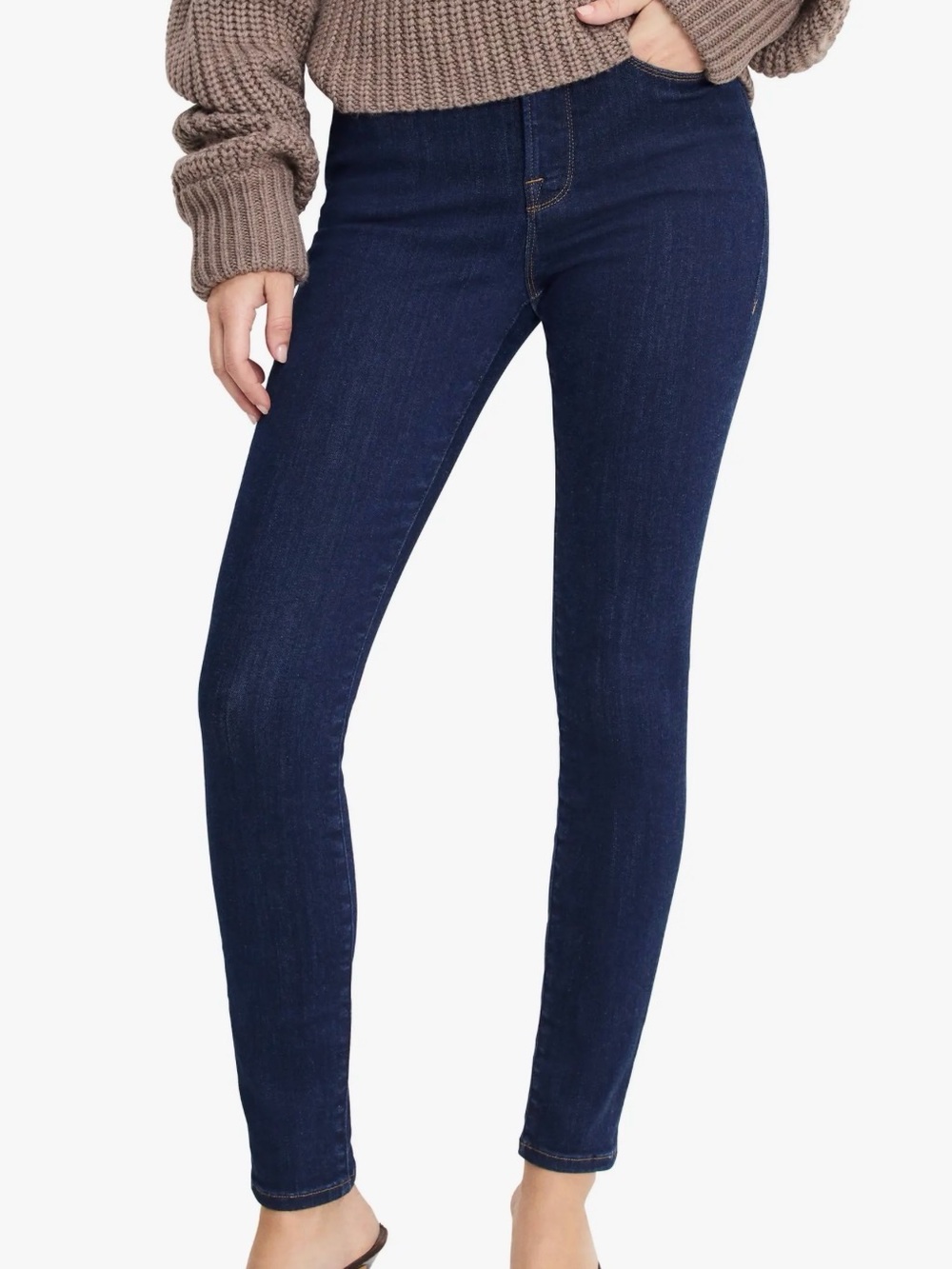 Good American Good Legs Skinny Jeans in Blue 224, Size 6, NWT